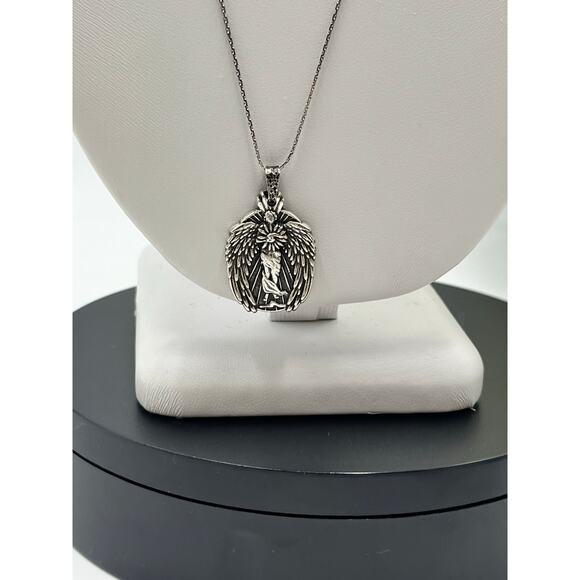 ALEX AND ANI Guardian Of Strength Wisdom Expandable Pendant Necklace - Picture 4 of 10